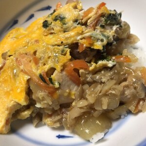 鶏むね肉で親子丼